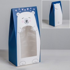 Коробка складная «Мишка», 9 × 19 × 6 см