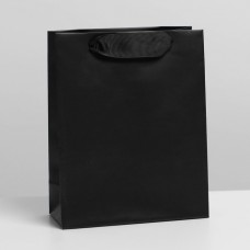 Пакет ламинированный «Чёрный», S 12 × 15 × 5,5 см