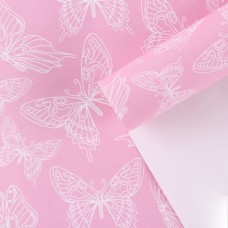 Бумага упаковочная глянцевая  «Бабочки», 70 х 100 см