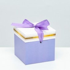 Коробка Самосборная фиолетовая 10х10х10 см