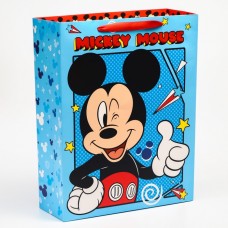 Пакет подарочный "Mickey Mouse", Микки Маус, 31х40х11,5 см