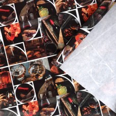 Бумага упаковочная крафтовая «Wine», 50 × 70 см