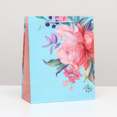 Пакет подарочный "Летние цветы" 26 х 32 х 12 см
