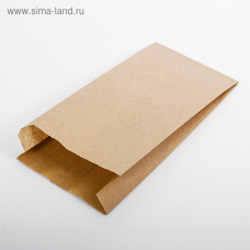 Пакет бумажный фасовочный, крафт, V-образное дно 30 х 14 х 6 см