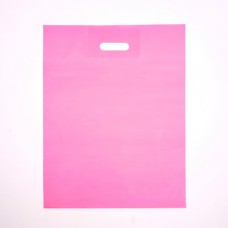 Пакет полиэтиленовый с вырубной ручкой, Розовый 50-60 См, 70 мкм