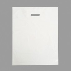 Пакет полиэтиленовый с вырубной ручкой, Белый 30-40 См, 30 мкм