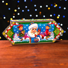 Подарочная коробка «Дед Мороз и Снегурочка» 26 x 14 x 7 см