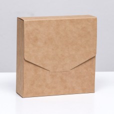 Коробка конверт крафт, 14 х 14 х 4 см