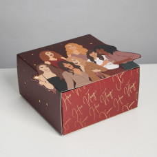 Коробка складная «Новогодняя», 15 х 15 х 8 см