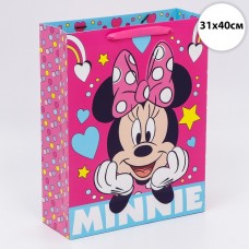 Пакет подарочный "Minnie", Минни Маус, 31х40х11,5 см