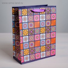 Пакет ламинированный вертикальный «Мозайка», L 31 × 40 × 11,5 см