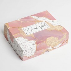 Коробка для кондитерских изделий  Wonderful, 17 × 20 × 6 см