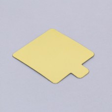 Подложка с держателем, «Золото», 7,5 х 7,5 см, толщина 0,8 мм