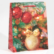 Пакет ламинированный вертикальный «Новогодние шарики», MS 18 × 23 × 8 см
