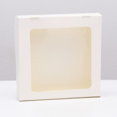 Контейнер на вынос, с окном, белый, МИКС, 20 х 20 х 4 см