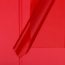 Пленка матовая однотонная, красная №17, 58 х 58 см, 20 листов