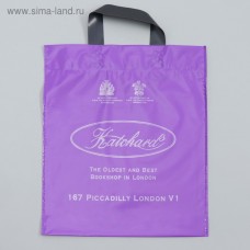 Пакет с ручками "Хатчард" фиолетовый 30х33 см