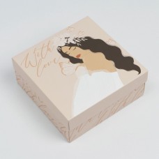 Коробка складная Girl, 17 х 17 х 7 см