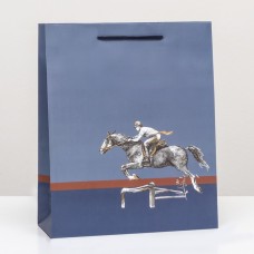 Пакет подарочный "Лошадь" 26 х 32 х 12 см