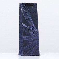 Пакет подарочный "Фиолетовые лепестки", 12 х 36 х 8,5 см