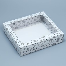 Коробка подарочная «Звёзды», 23.5 × 20.5 × 5.5 см
