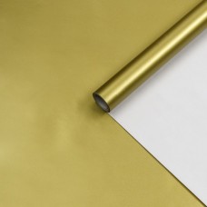 Бумага упаковочная мелованная "Золотая", 0,7 х 5 м, 70г/м2