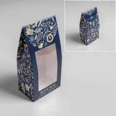 Коробка складная «Время добрых подарков», 9 × 19 × 6 см