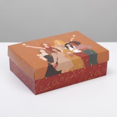 Коробка складная «С новым годом»,  21 × 15 × 7 см
