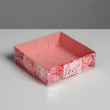 Коробка для макарун с подложками «Тебе», 12 х 12 × 3,5 см