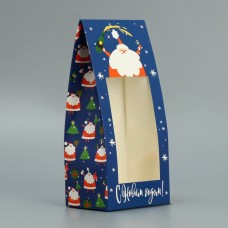 Коробка складная «Дед мороз», 9 × 19 × 6 см