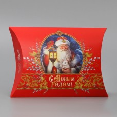 Коробка сборная фигурная «С Новым годом», Дед Мороз, 19 × 14 × 4 см