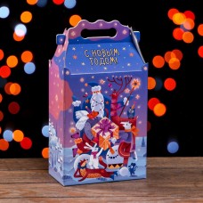 Подарочная коробка "Фантазия" в фиолетовом 17,8 х 10 х 32,5 см