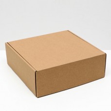 Коробка самосборная, крафт, 27 х 27 х 9,5 см