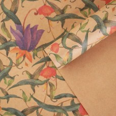 Бумага упаковочная крафтовая «Цветочный сад», 50 × 70 см