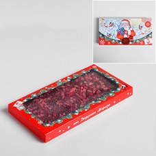 Коробка для шоколада «Письмо от Дедушки Мороза», с окном, 17,3 × 8,8 × 1,5 см
