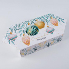 Сборная коробка‒конфета «Акварельный новый год», 14 × 22 × 8 см