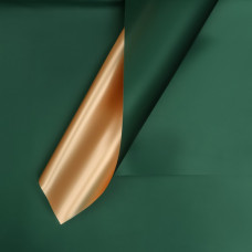 Пленка для цветов, "Золотая сторона", 56x56см зелёная сосна