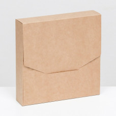 Коробка конверт крафт, 18 х 18 х 4 см