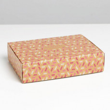Коробка складная крафтовая «Present», 21 × 15 × 5 см