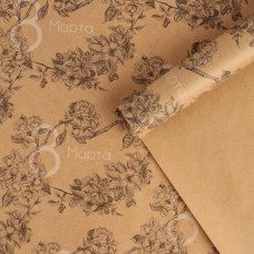 Бумага упаковочная крафтовая «8 марта», 50 × 70 см