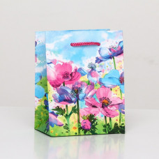 Пакет подарочный "Цветочный аромат" 11,5 х 14,5 х 6,5 см
