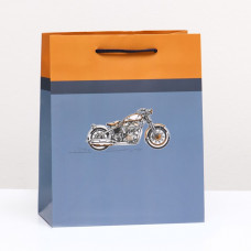 Пакет подарочный "Мотоцикл" 18 х 22,3 х 10 см