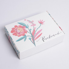 Коробка складная «Расцветай», 21 × 15 × 5 см