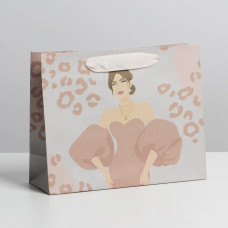 Пакет крафтовый подарочный «You», 22 × 17,5 × 8 см