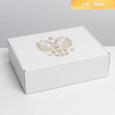 Коробка складная «Россия», УФ-лак, 30,7 × 22 × 9,5 см