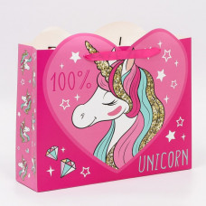 Пакет подарочный "Unicorn dream", Единорог. Минни Маус, 40х31х11,5 см