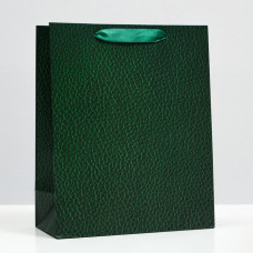 Пакет подарочный "Рептилия", зелёный, 26 х 32 х 12 см
