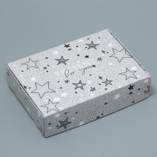 Коробка складная «Звёзды», 21 × 15 × 5 см