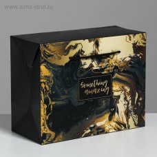 Пакет—коробка «Something amazing», 23 × 18 × 11 см