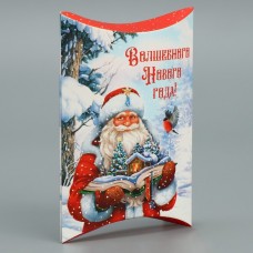 Коробка сборная фигурная «Волшебного Нового года!», Дед Мороз, 11 × 8 × 2 см